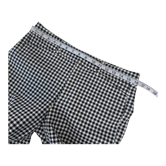 Old Navy Women High Rise Pixie Skinny Ankle Pant SZ 8 Black/White Gingham Print - Picture 6 of 9